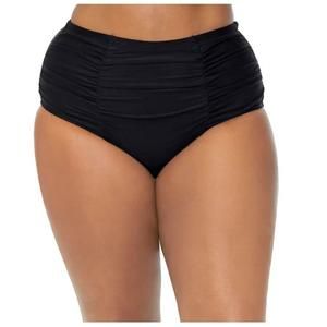 Raisins Curve Women's  Black Trendy Plus Costa Tummy-Control Bottoms 16